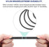 XLR Male to 1/4 Inch TRS Cable 3 FT, Nylong Braided XLR 3 Pin Male to Quarter inch 6.35mm TRS Male Balanced Interconnect Wire Mic Cord (Pure Copper Conductors)